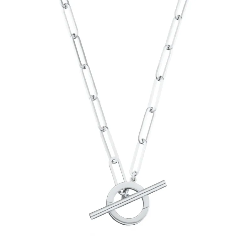 Silver Long Link Charm Collector Necklace sold by Lily Charmed
