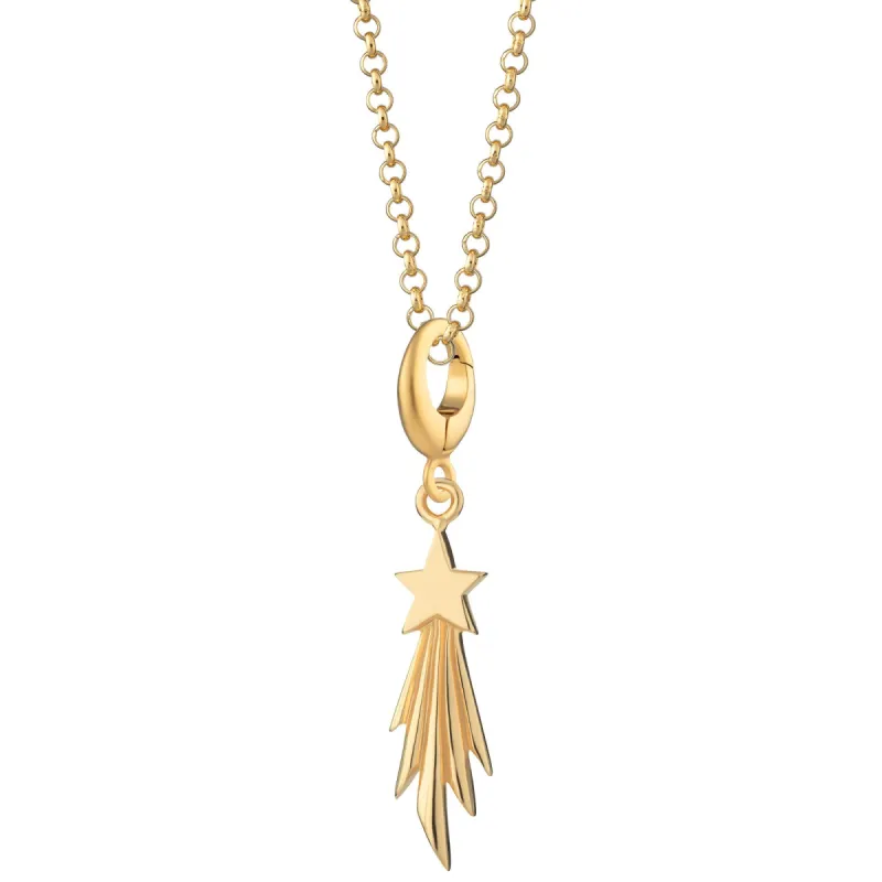 Gold Plated Shooting Star Necklace sold by Lily Charmed