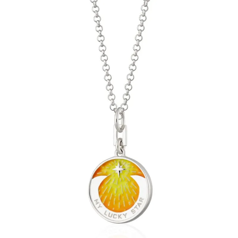 Silver My Lucky Star Yellow Coin Necklace sold by Lily Charmed