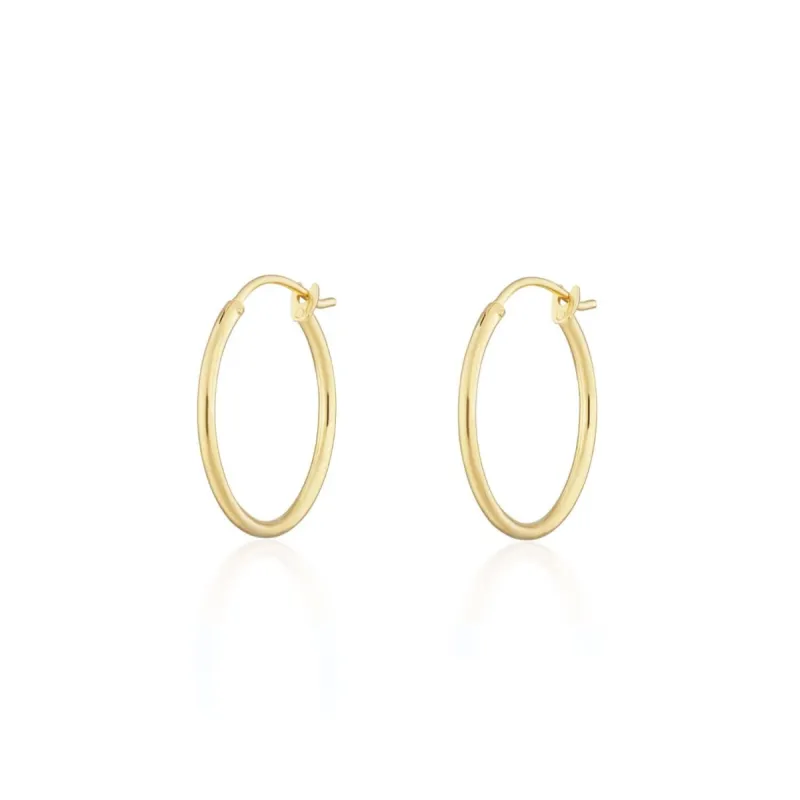 Gold Plated Classic Mini Hoop Earrings sold by Lily Charmed
