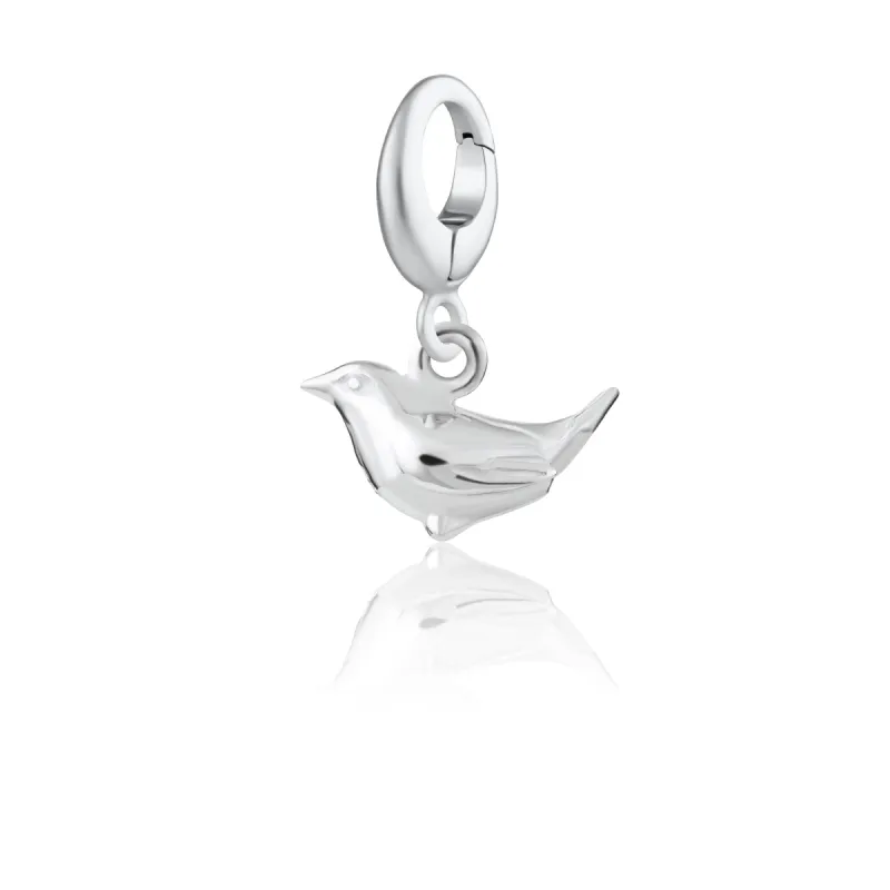 Silver Wren Charm sold by Lily Charmed