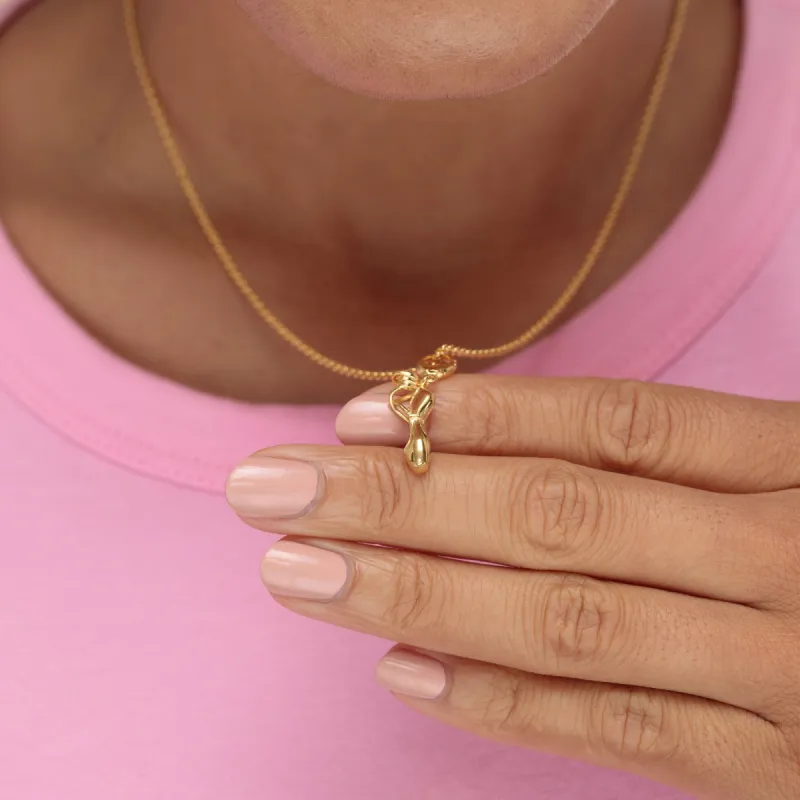 Gold Plated Pointe Ballet Shoe Charm sold by Lily Charmed