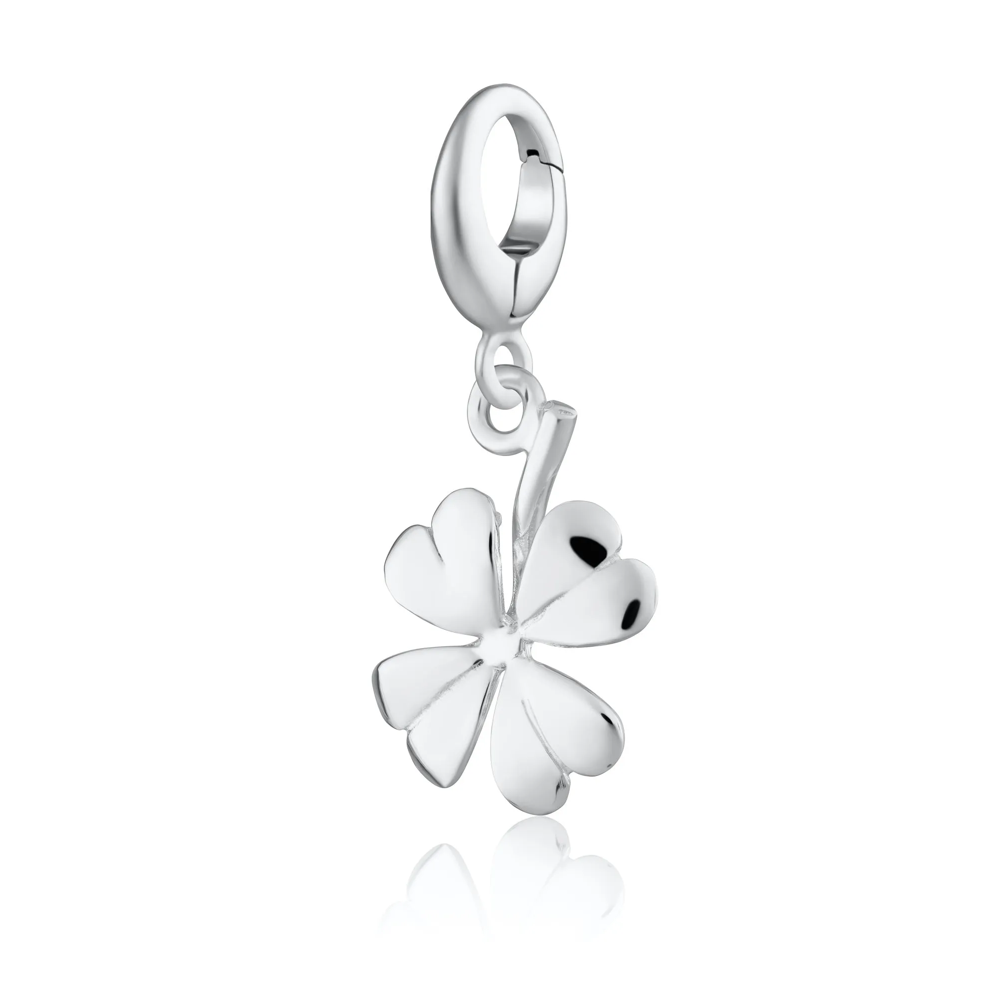 Silver Four Leaf Clover Charm sold by Lily Charmed