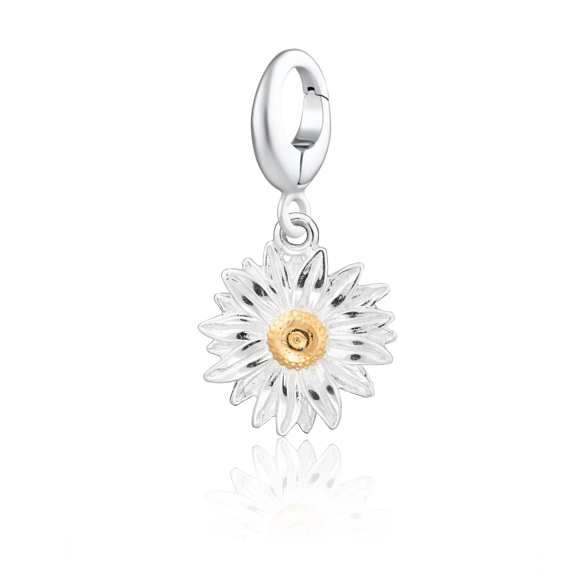 Silver Daisy Charm sold by Lily Charmed