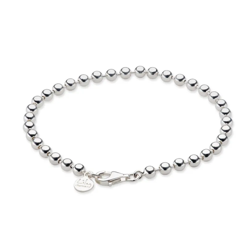 Silver Ball Charm Bracelet sold by Lily Charmed