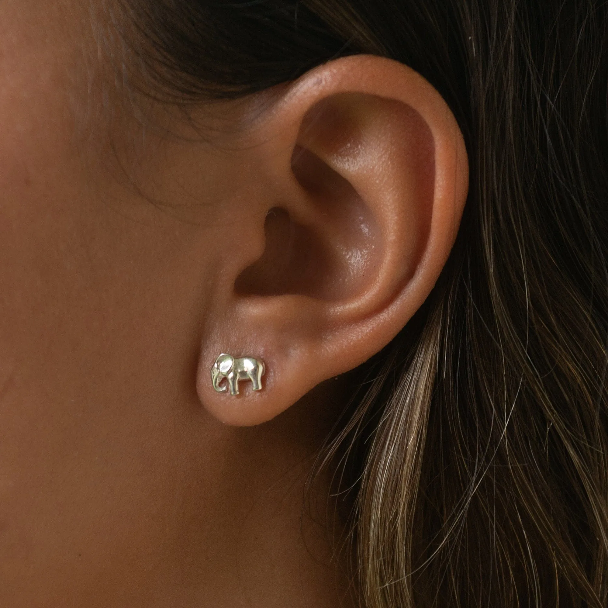 Silver Elephant Jewellery Set With Stud Earrings sold by Lily Charmed product image thumbnail 3