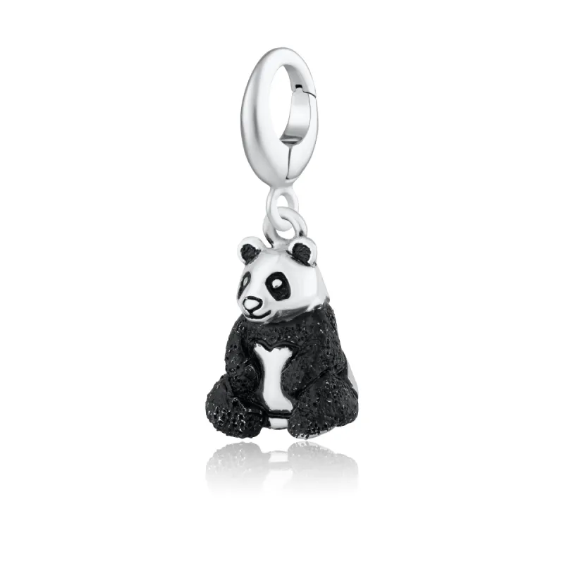 Silver Panda Charm sold by Lily Charmed
