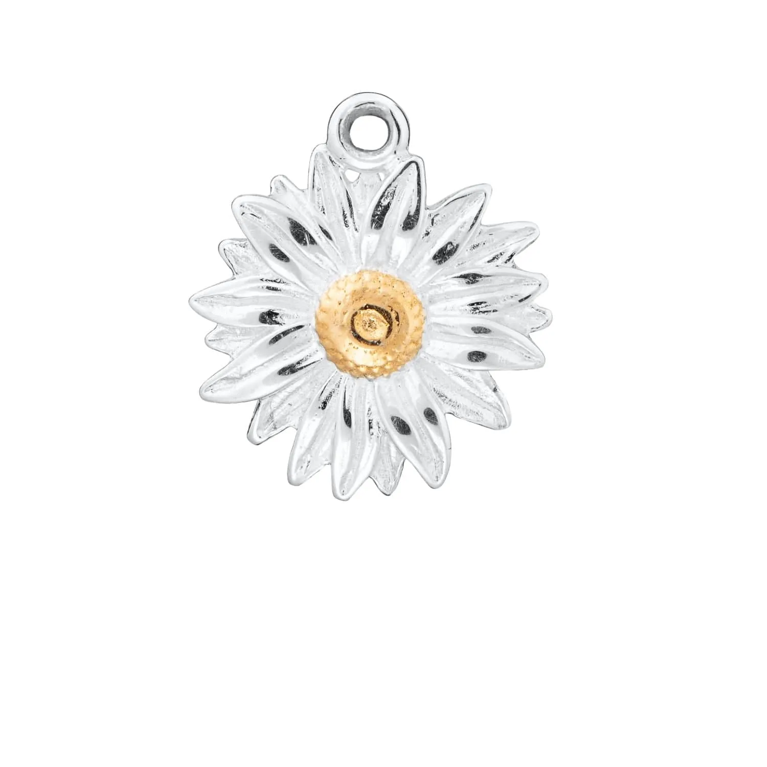 Silver Daisy Single Earring Charm sold by Lily Charmed