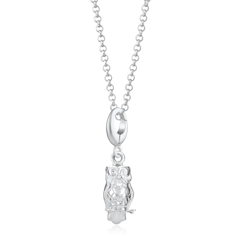 Silver Owl Necklace sold by Lily Charmed