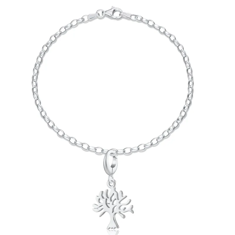 Silver Tree Charm Bracelet sold by Lily Charmed