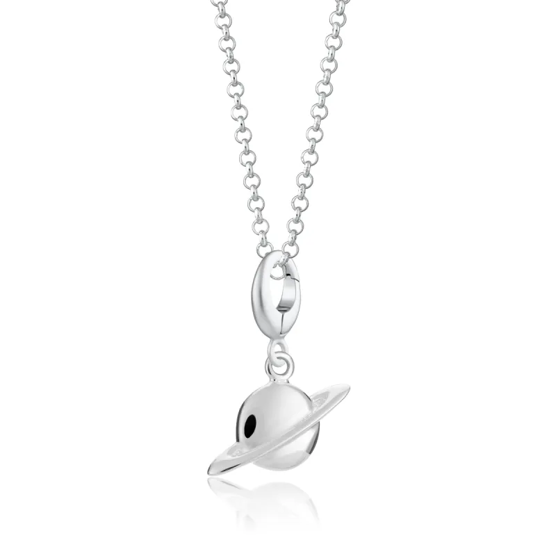 Silver Planet Necklace sold by Lily Charmed