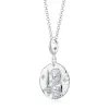 Engraved Silver Virgo Zodiac Necklace sold by Lily Charmed