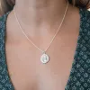 Engraved Silver Virgo Zodiac Necklace sold by Lily Charmed