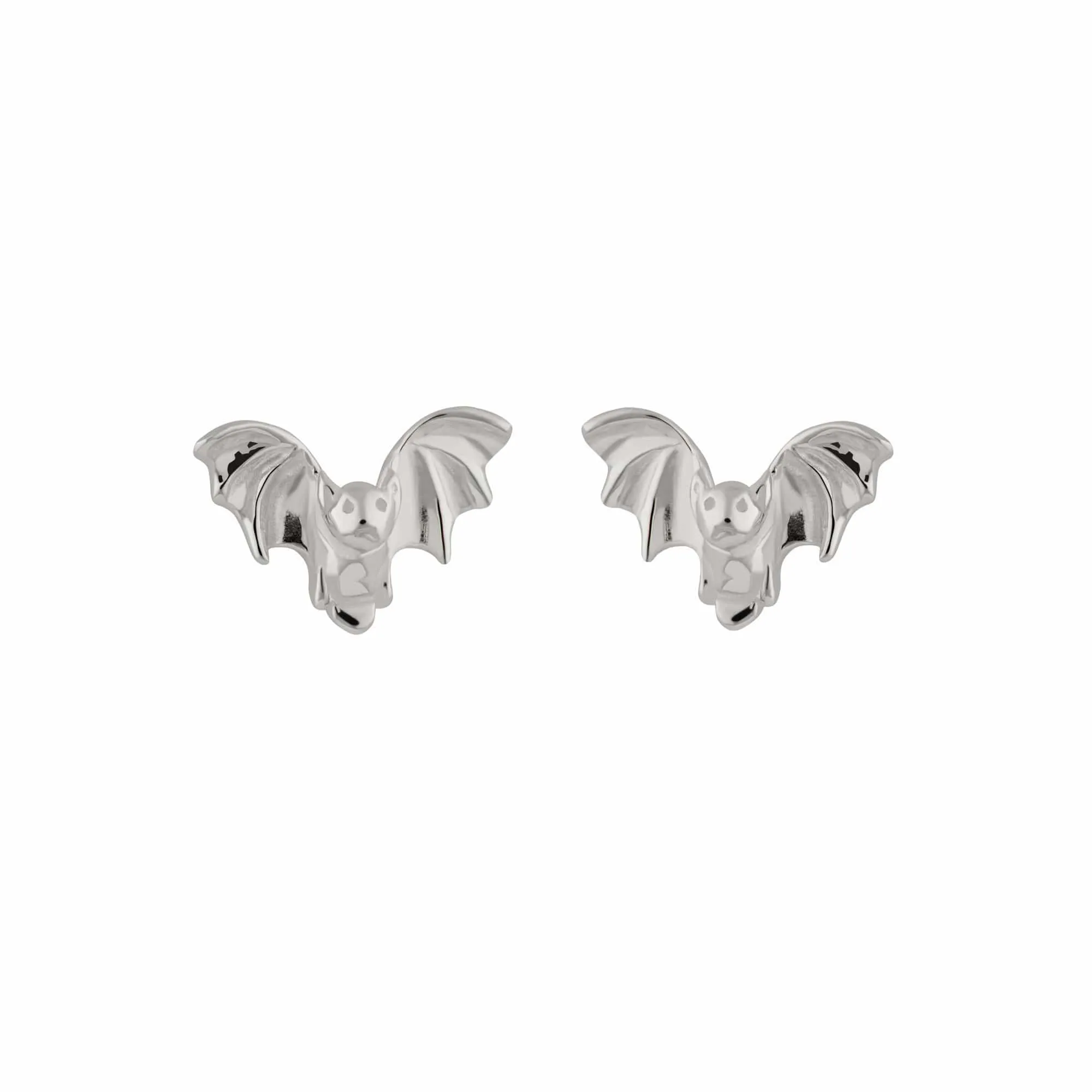 Silver Bat Stud Earrings sold by Lily Charmed