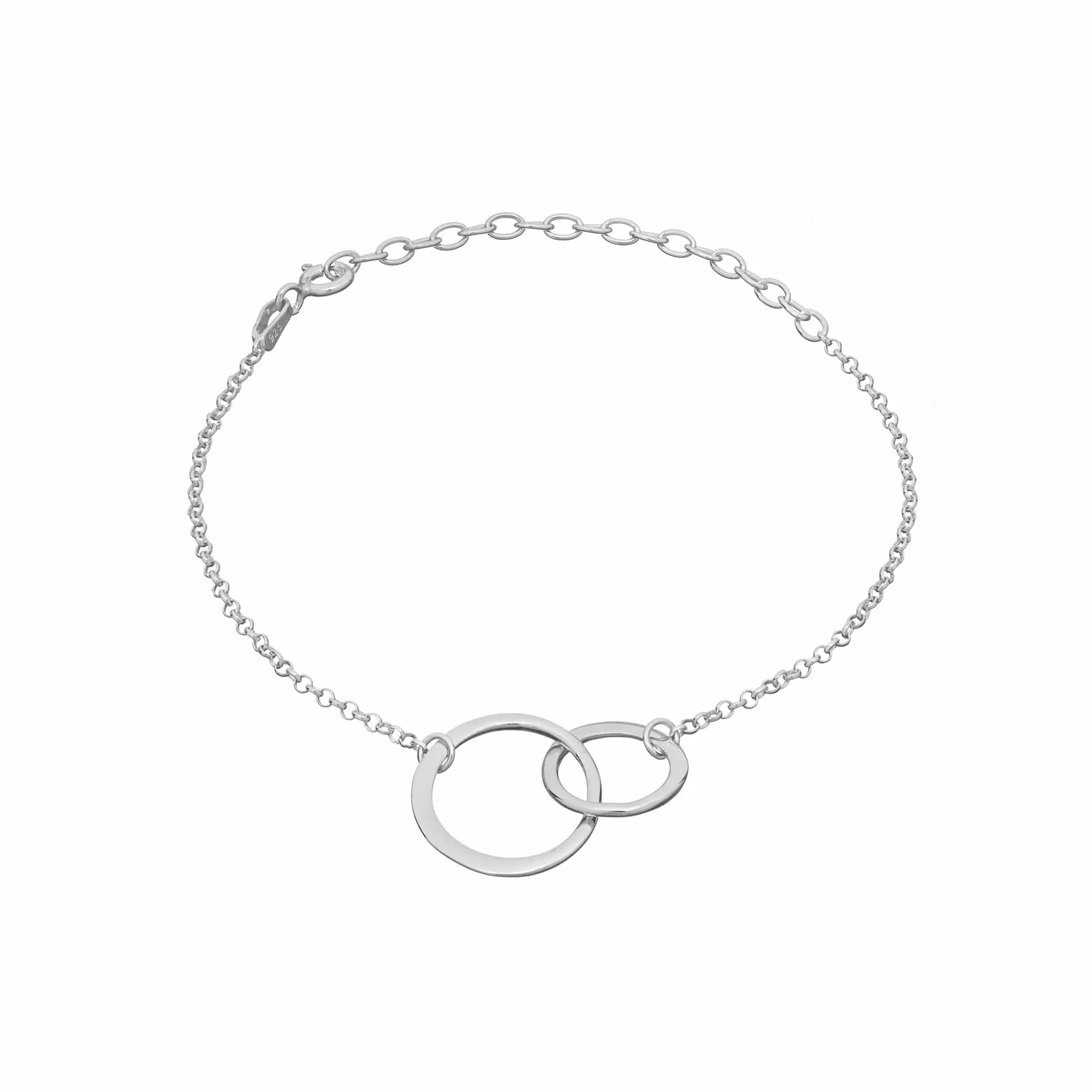 Silver Linked Circles Bracelet sold by Lily Charmed