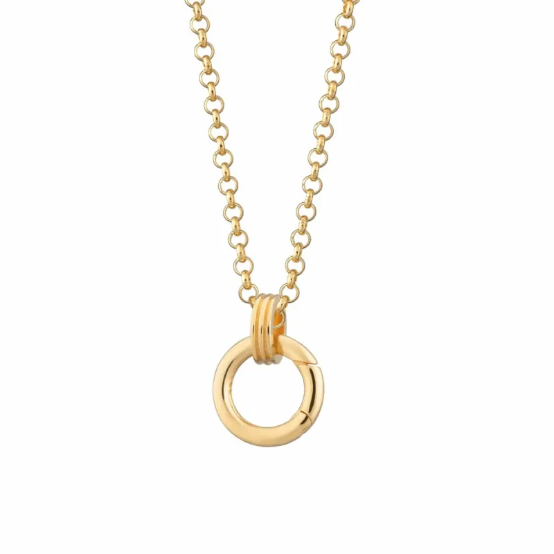 Gold Plated Eternity Charm Collector Necklace sold by Lily Charmed