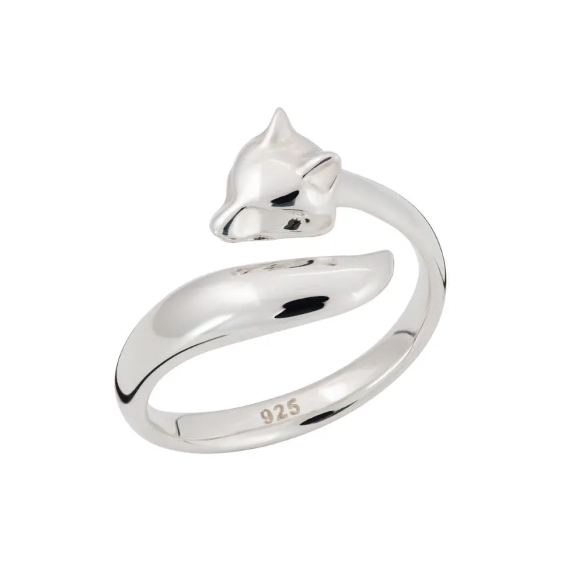 Silver Fox Ring made by Lily Charmed