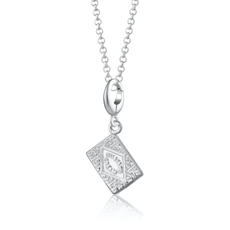 Silver Custard Cream Biscuit Charm Necklace sold by Lily Charmed