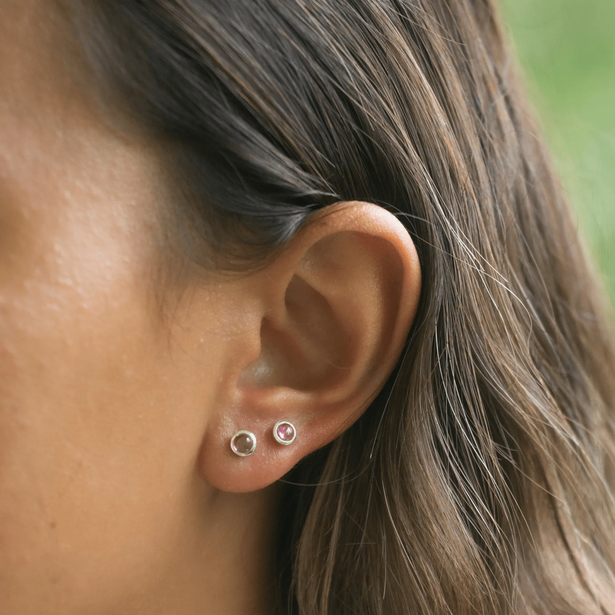 October Birthstone Earrings (Pink Tourmaline) sold by Lily Charmed product image thumbnail 4