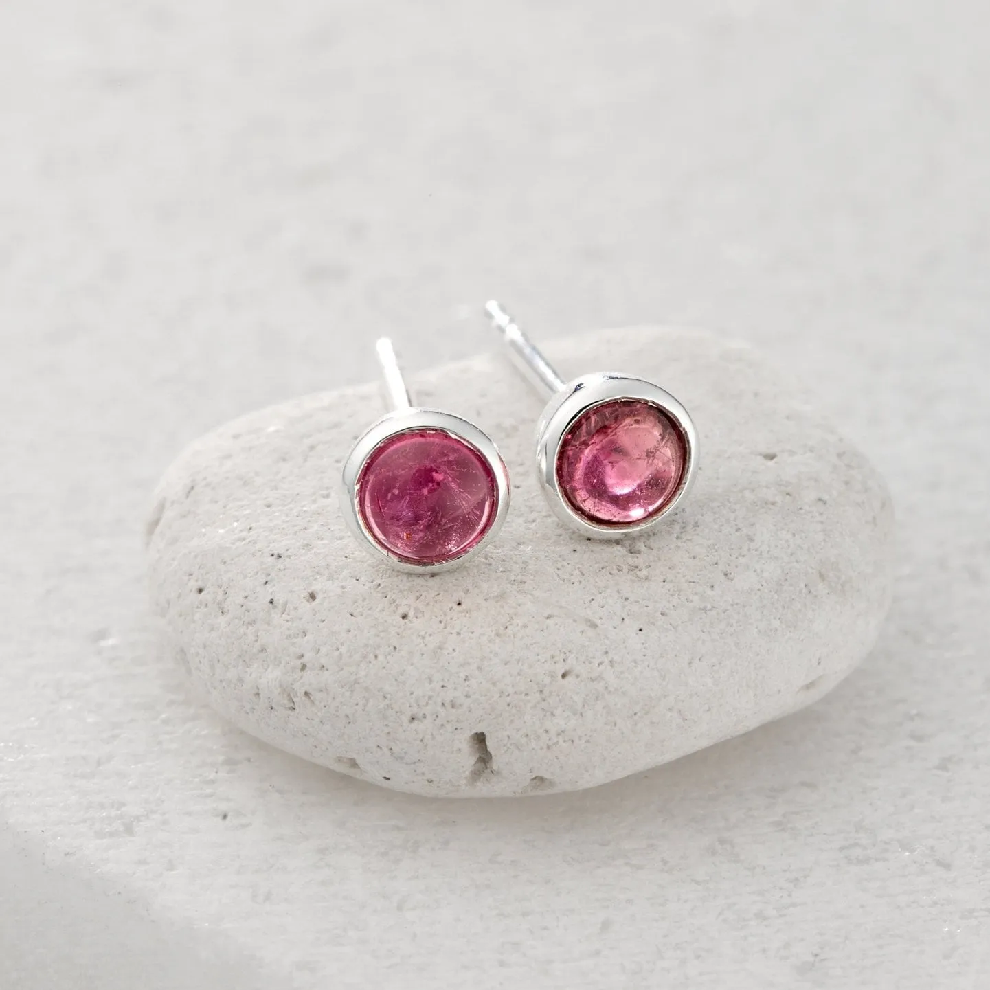 October Birthstone Earrings (Pink Tourmaline) sold by Lily Charmed product image thumbnail 3
