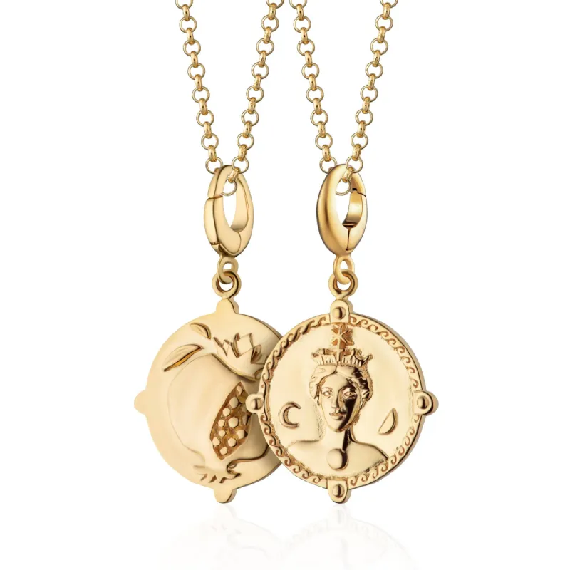 Gold Goddess of Women & Mothers Hera Necklace sold by Lily Charmed