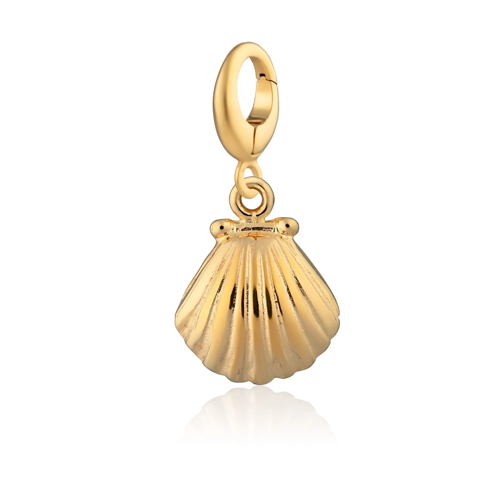 Gold Plated Clam Shell Charm sold by Lily Charmed