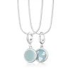 Silver Blue Agate Healing Stone Necklace (Confidence) sold by Lily Charmed
