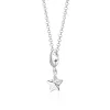Silver Faceted Star Necklace sold by Lily Charmed