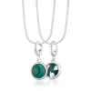 Silver Malachite Healing Stone Necklace (Healing) sold by Lily Charmed