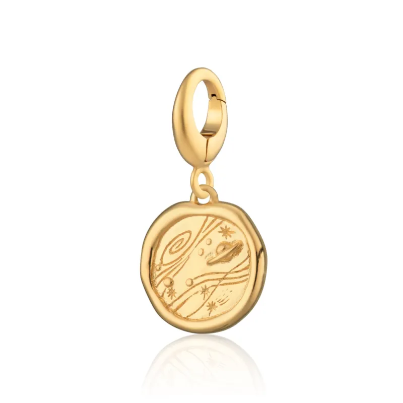 Engraved Gold Plated Manifest Trust Charm sold by Lily Charmed
