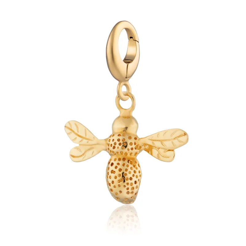 Gold Plated Bee Charm sold by Lily Charmed