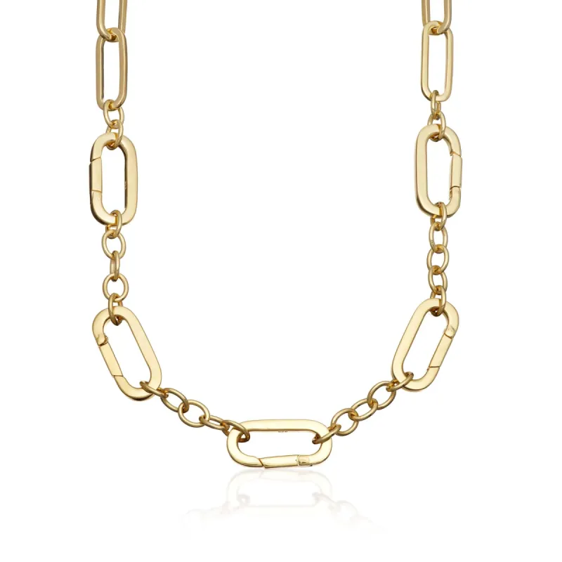 Gold Plated Chunky Charm Collector Choker sold by Lily Charmed