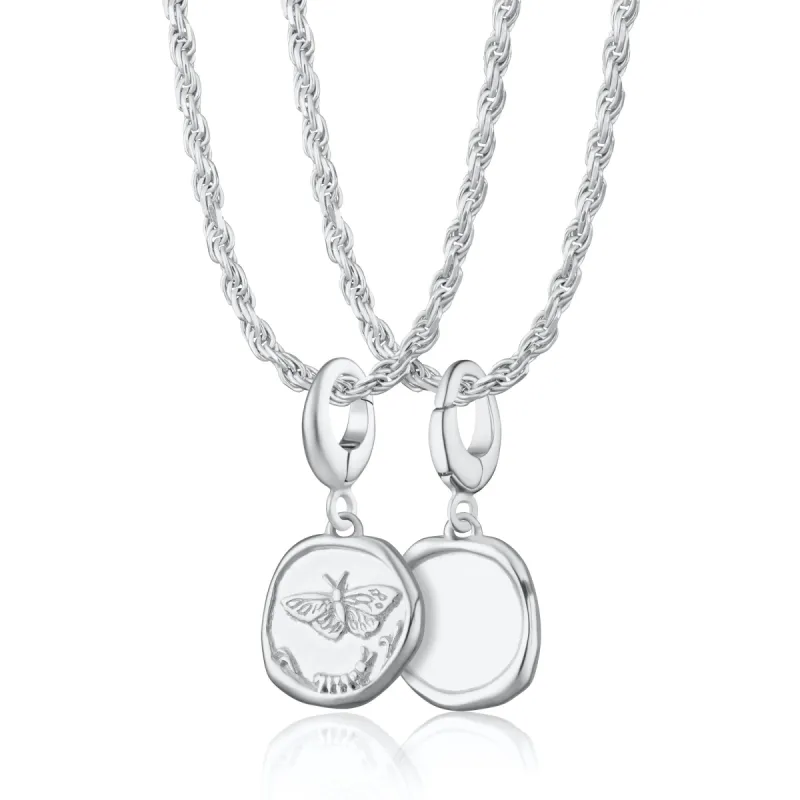 Engraved Silver Manifest Change Necklace sold by Lily Charmed