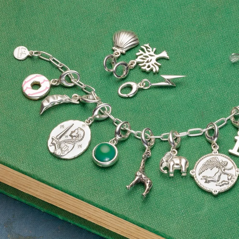 Engraved Silver Virgo Zodiac Charm sold by Lily Charmed product image thumbnail 2