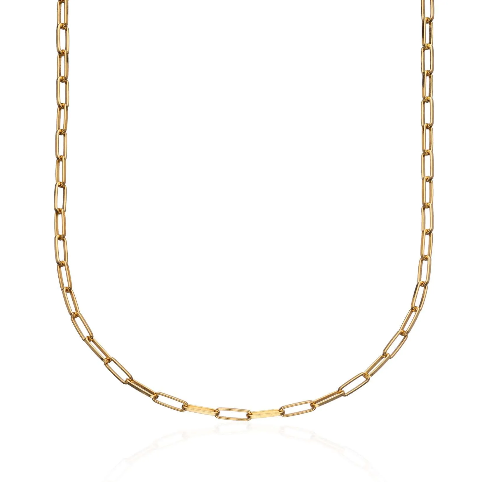 Gold Plated Box Link Chain Necklace sold by Lily Charmed