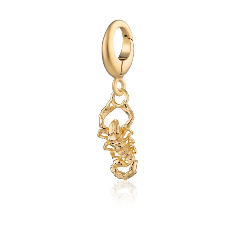Gold Plated Scorpion Charm sold by Lily Charmed