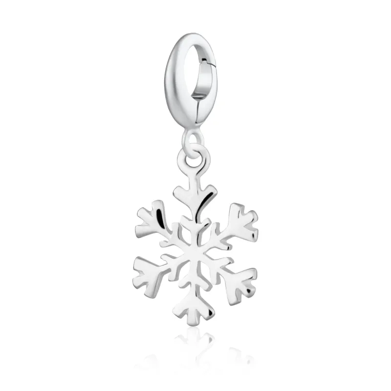 Silver Snowflake Charm sold by Lily Charmed