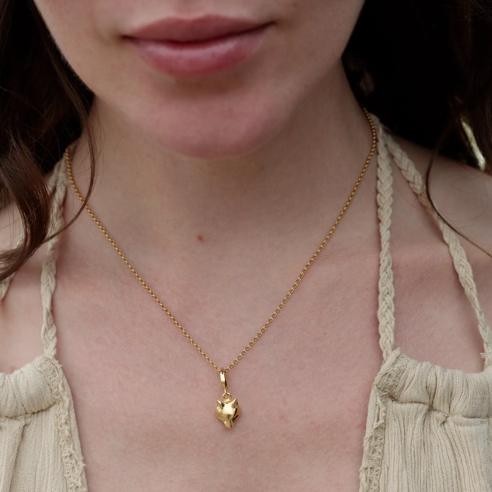 Gold Fox Charm Necklace sold by Lily Charmed product image thumbnail 3