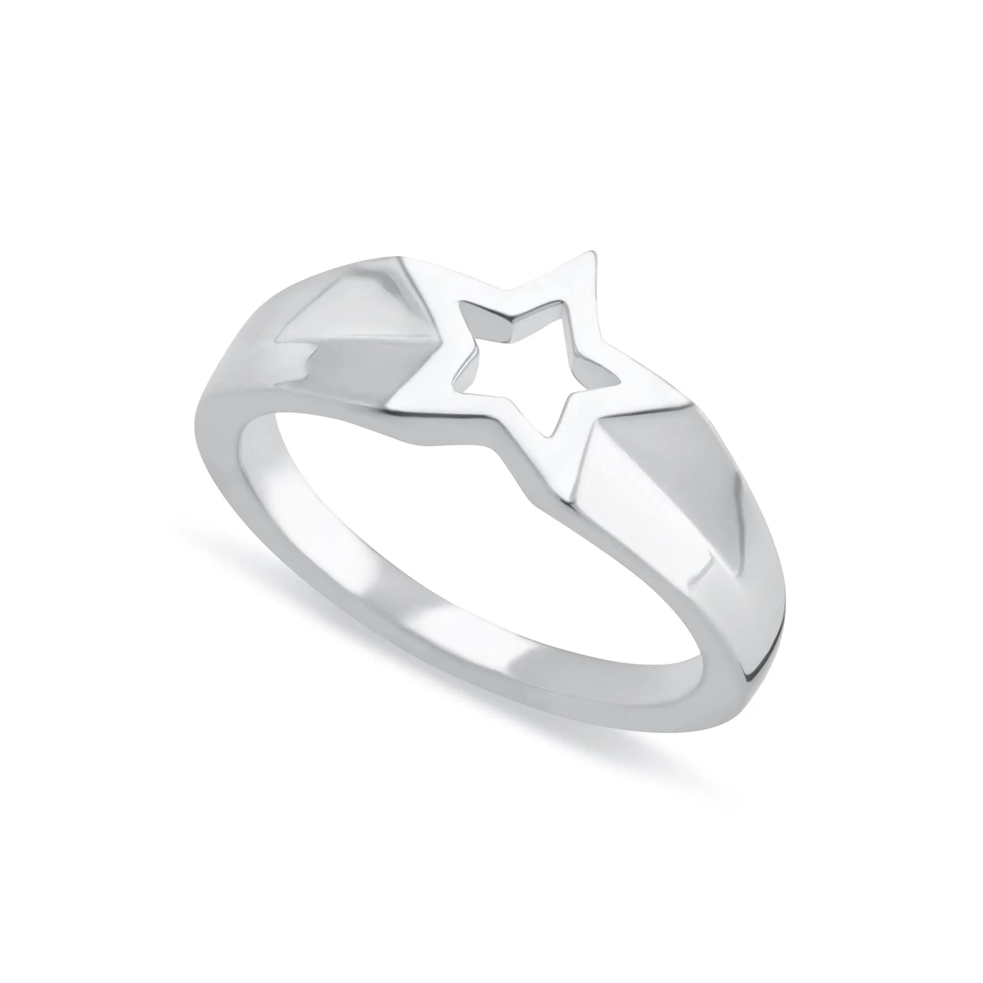 Silver Open Star Ring sold by Lily Charmed