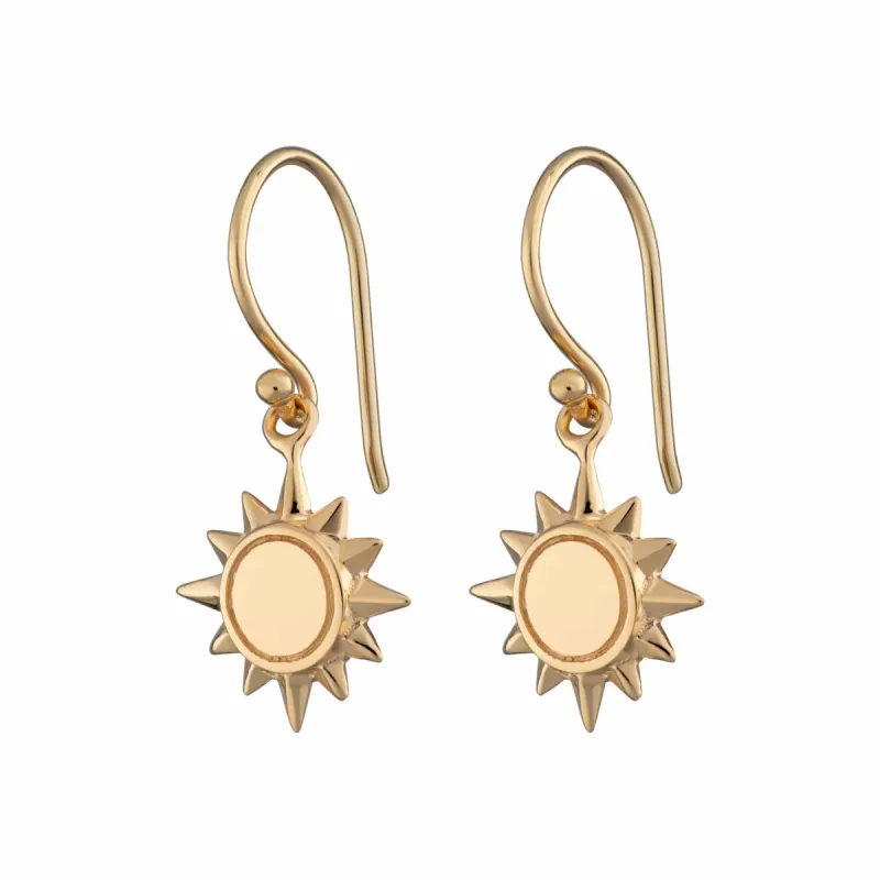 Gold Plated Sun Hook Earrings sold by Lily Charmed