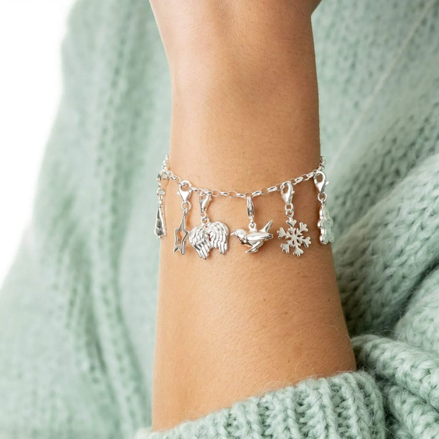Silver Christmas Tree Charm sold by Lily Charmed product image thumbnail 5