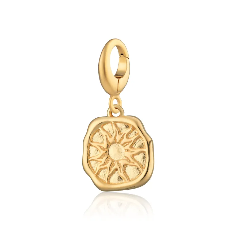 Engraved Gold Plated Manifest Energy Charm sold by Lily Charmed