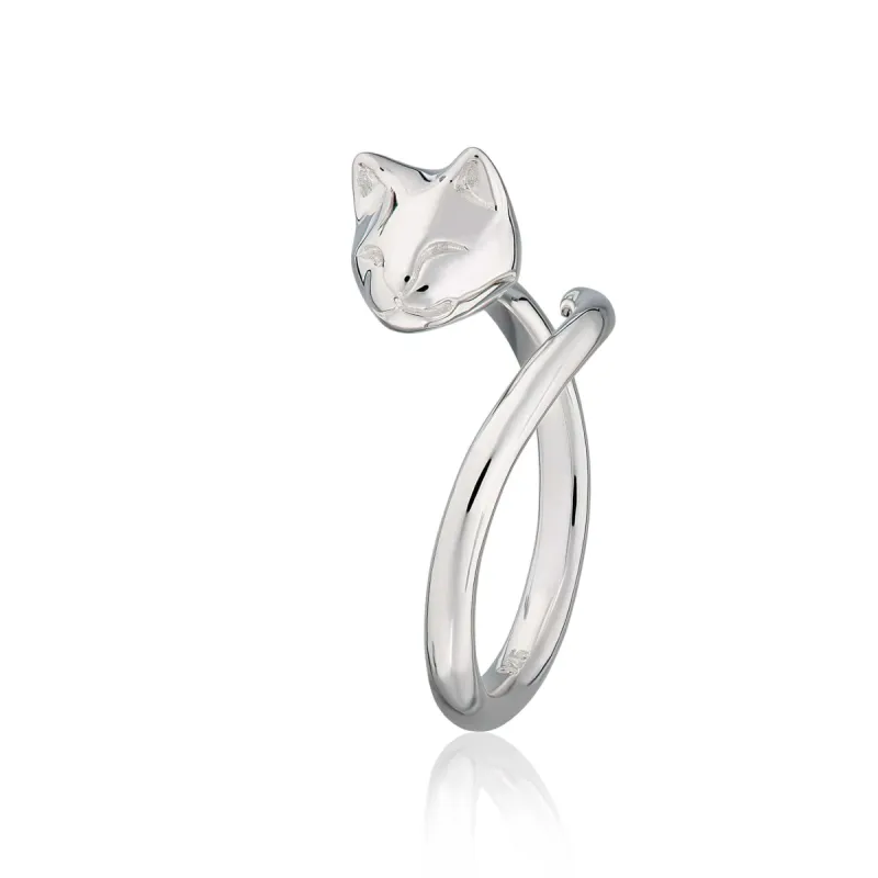 Silver Cat Ring sold by Lily Charmed