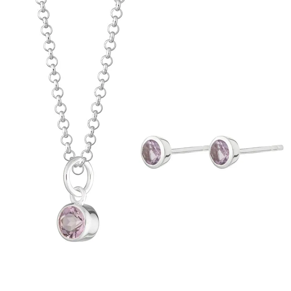 February Birthstone Jewellery Set (Amethyst) sold by Lily Charmed