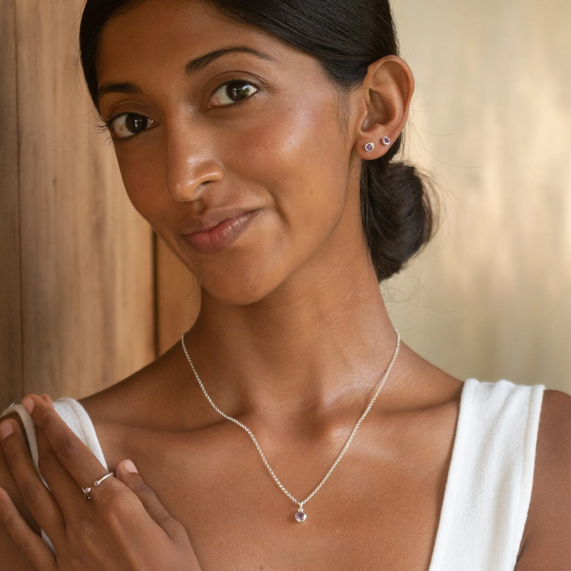 February Birthstone Jewellery Set (Amethyst) sold by Lily Charmed product image thumbnail 4