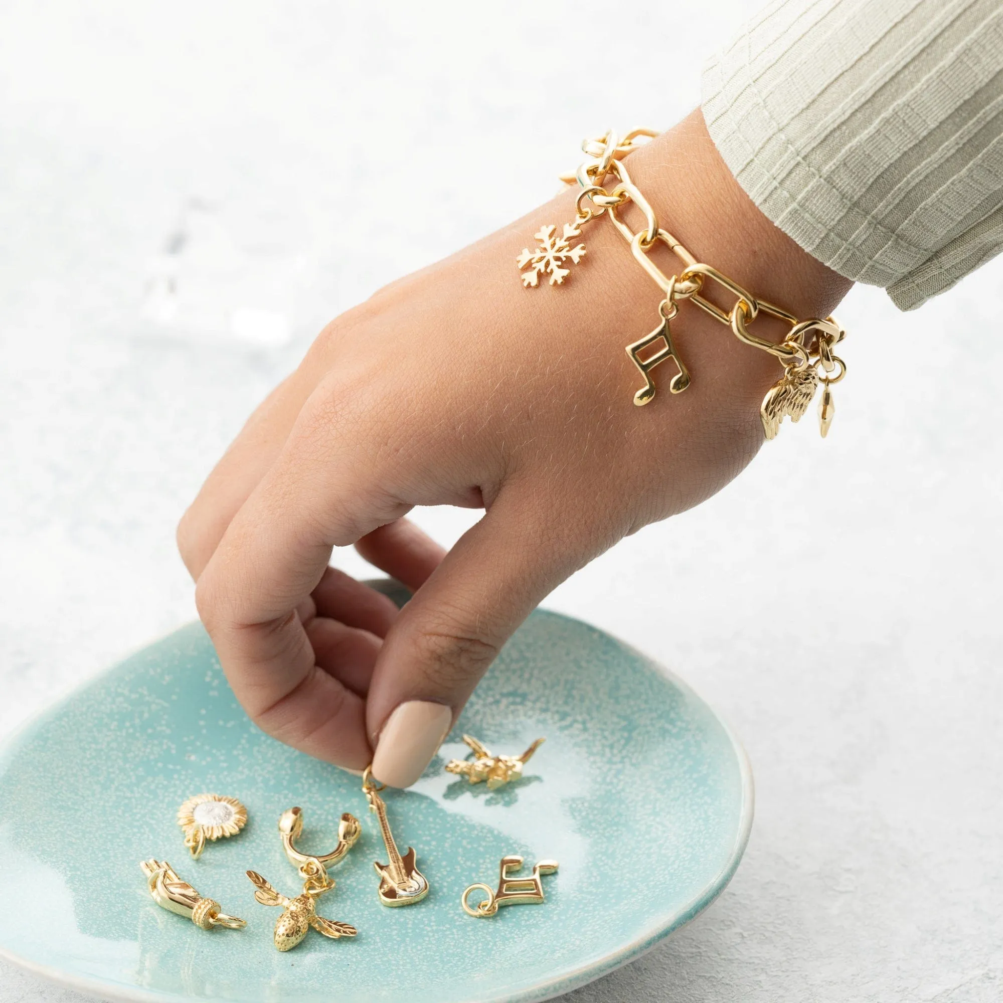 Gold Plated Snowflake Charm sold by Lily Charmed product image thumbnail 2