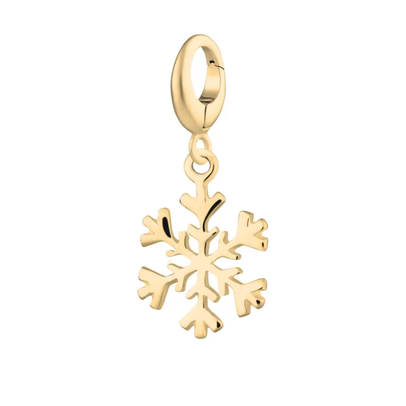 Gold Plated Snowflake Charm sold by Lily Charmed