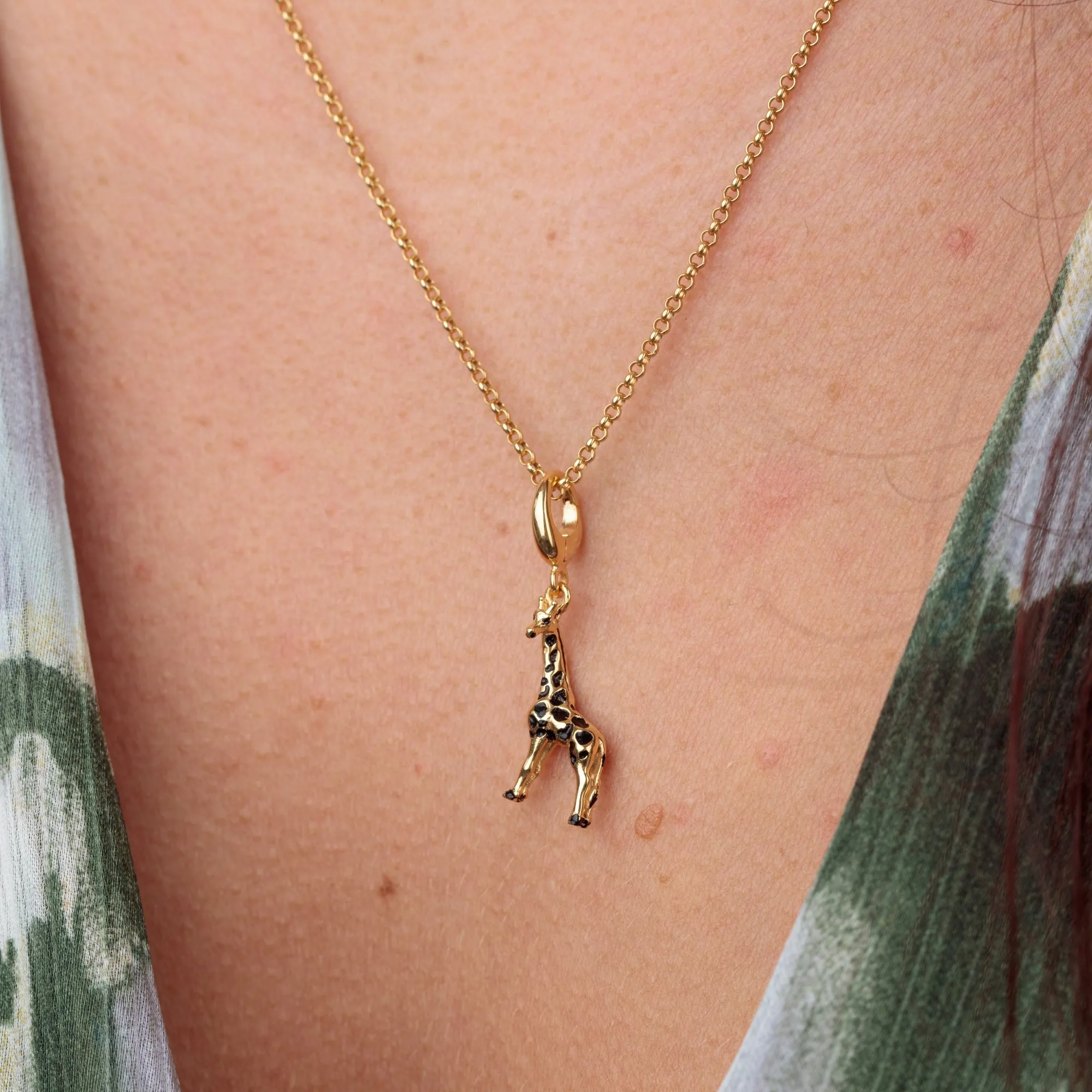 Gold Plated Giraffe Charm sold by Lily Charmed product image thumbnail 4