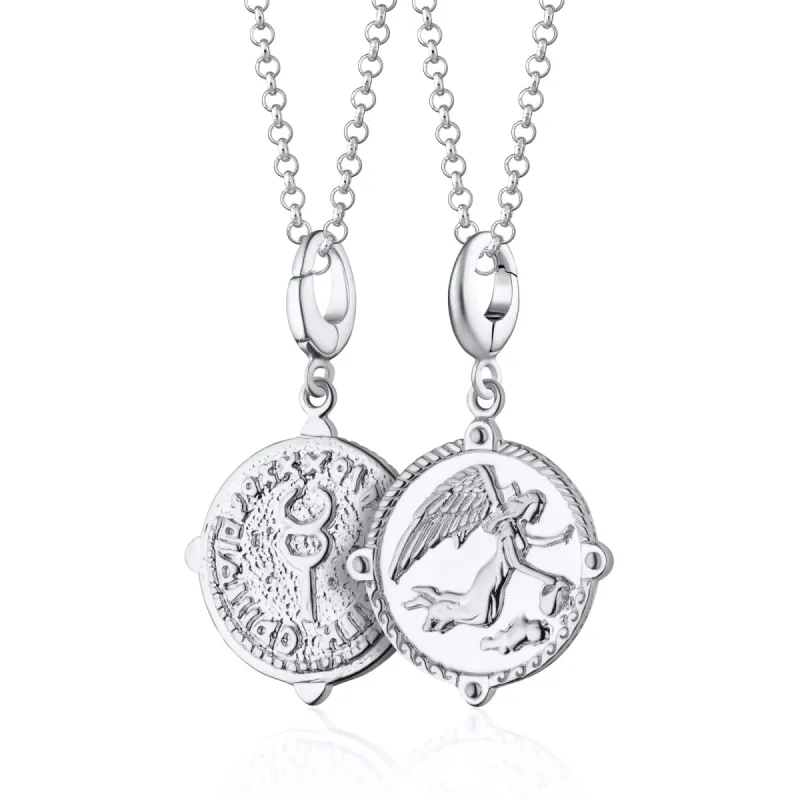 Silver Goddess of Communication Iris Charm Necklace sold by Lily Charmed