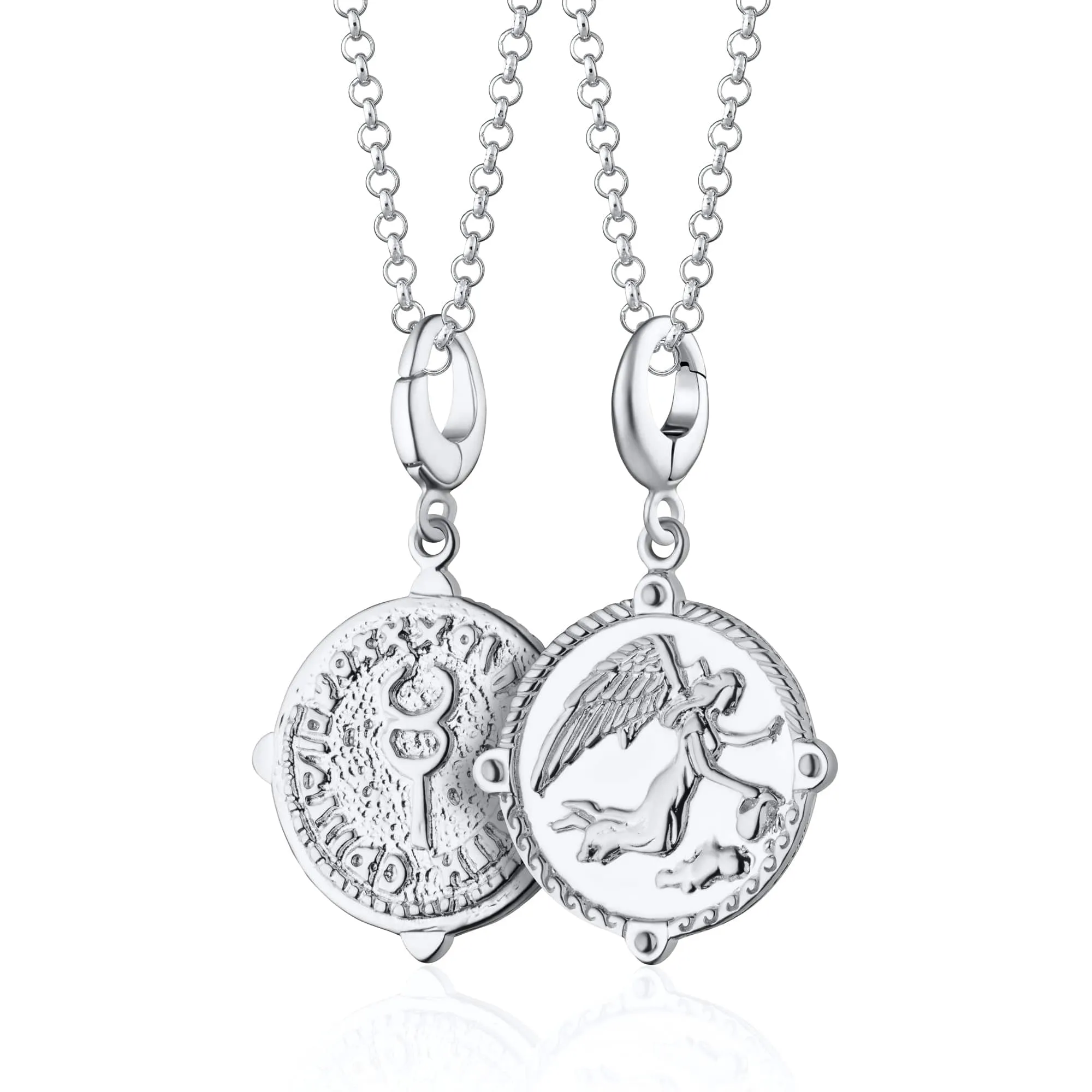 Silver Goddess of Communication Iris Charm Necklace sold by Lily Charmed